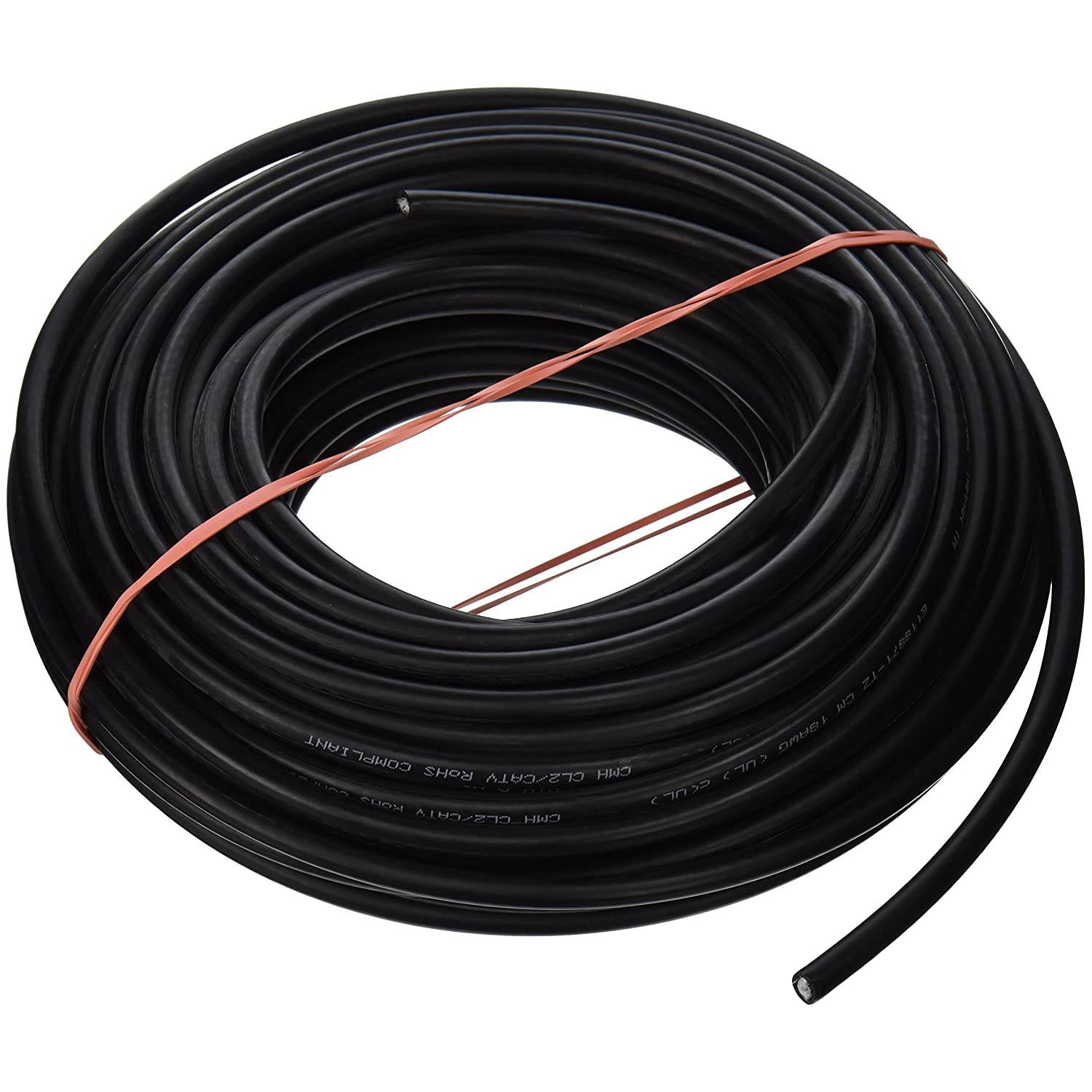 Southwire 56918243 100-Feet Dual Shields Type RG 6/U 18 AWG Coaxial Cable, Black