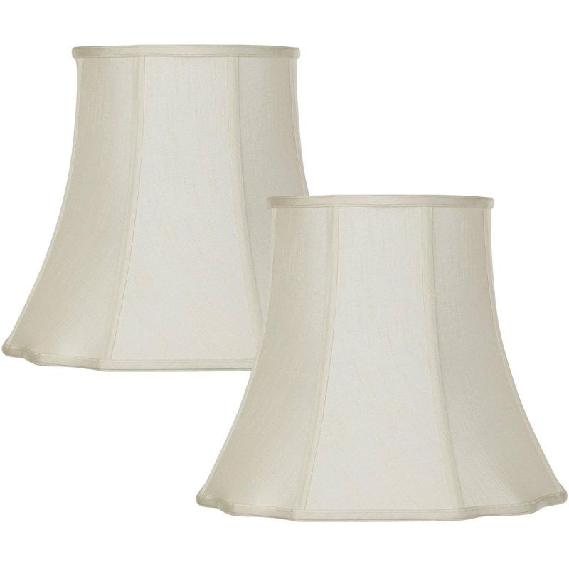 Imperial Shade Set of 2 Imperial Creme Cut Corner Shades 10x16x14 (Spider)