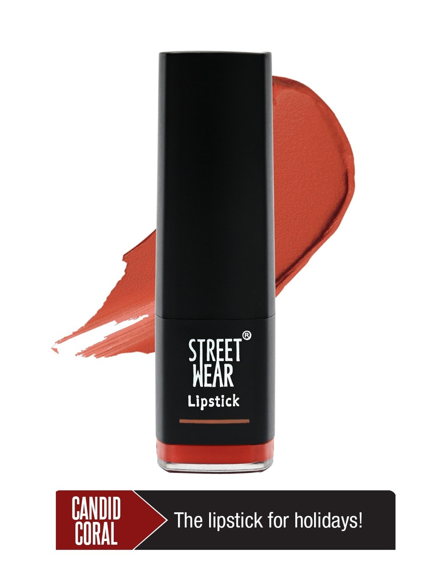 Street Wear Matte Lipstick Candid Coral - 4.2 gm