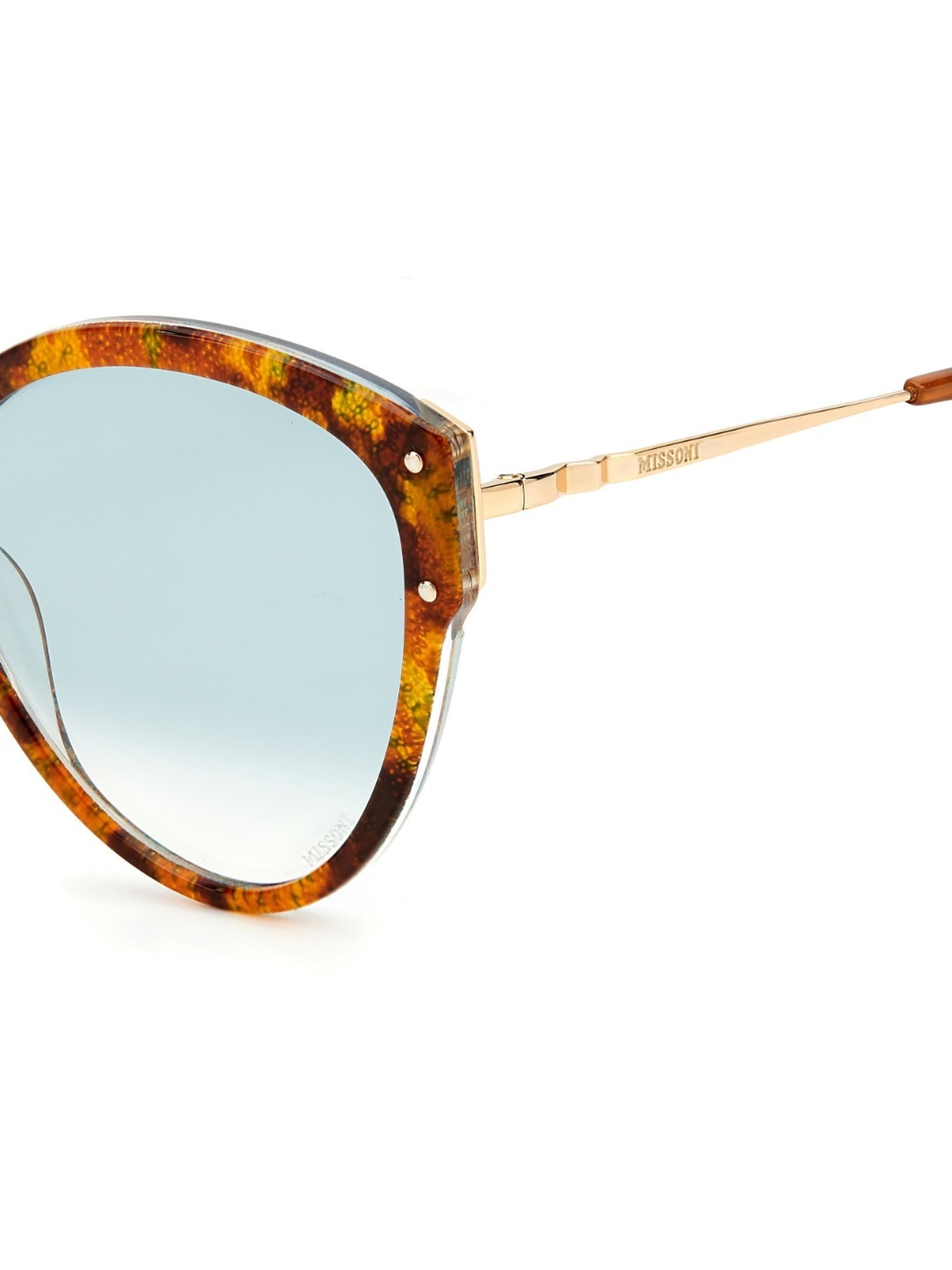 Missoni Green Cat Eye Sunglasses for Women