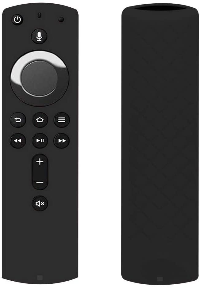 Shockproof Protective Silicone Case/Covers Compatible with All-New Alexa Voice Remote for Fire TV Stick 4K, Fire TV Stick (2nd Gen), Fire TV (3rd Gen) - Black