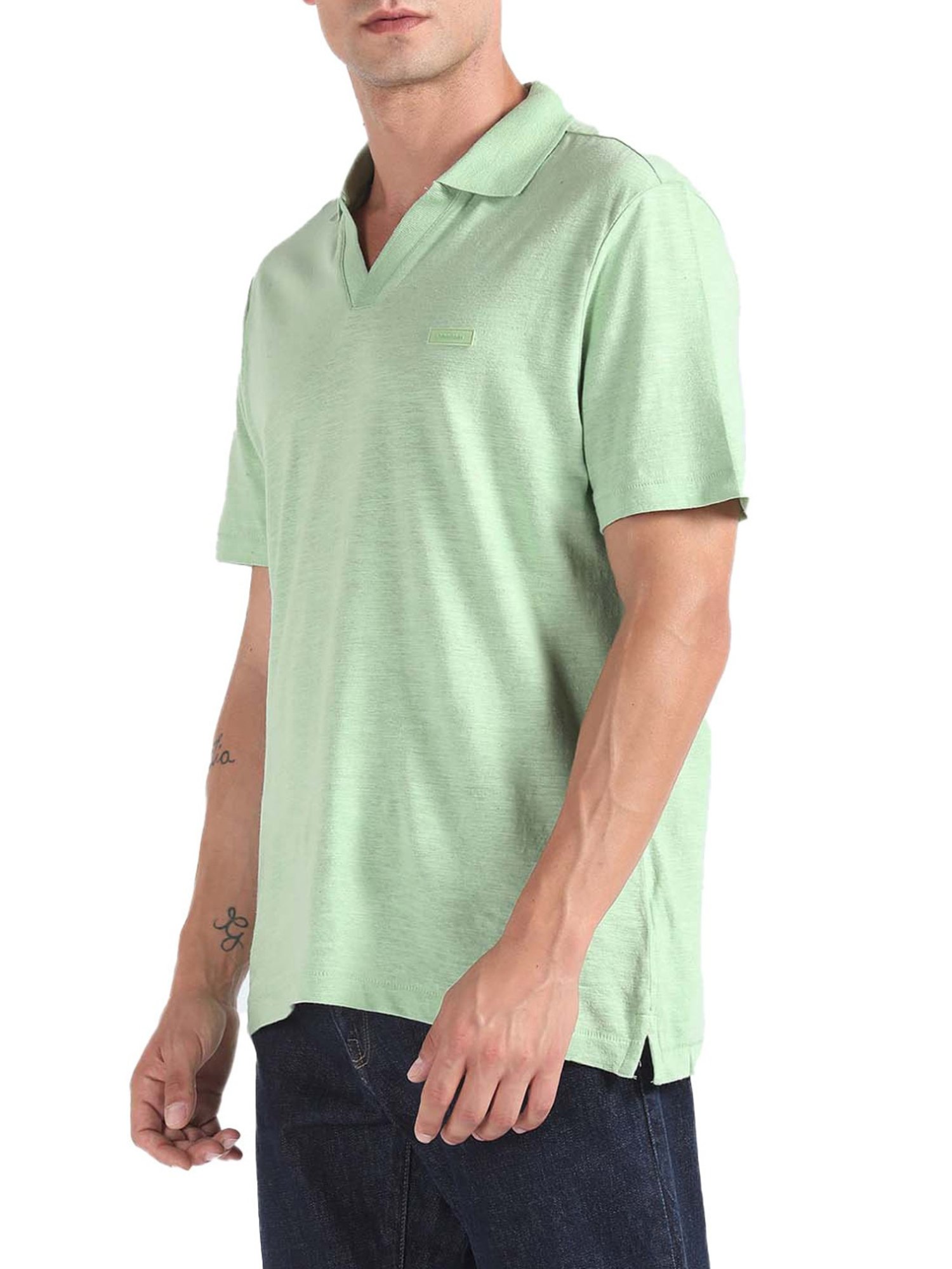 Calvin Klein Jeans Quiet Green Regular Fit Polo T-Shirt