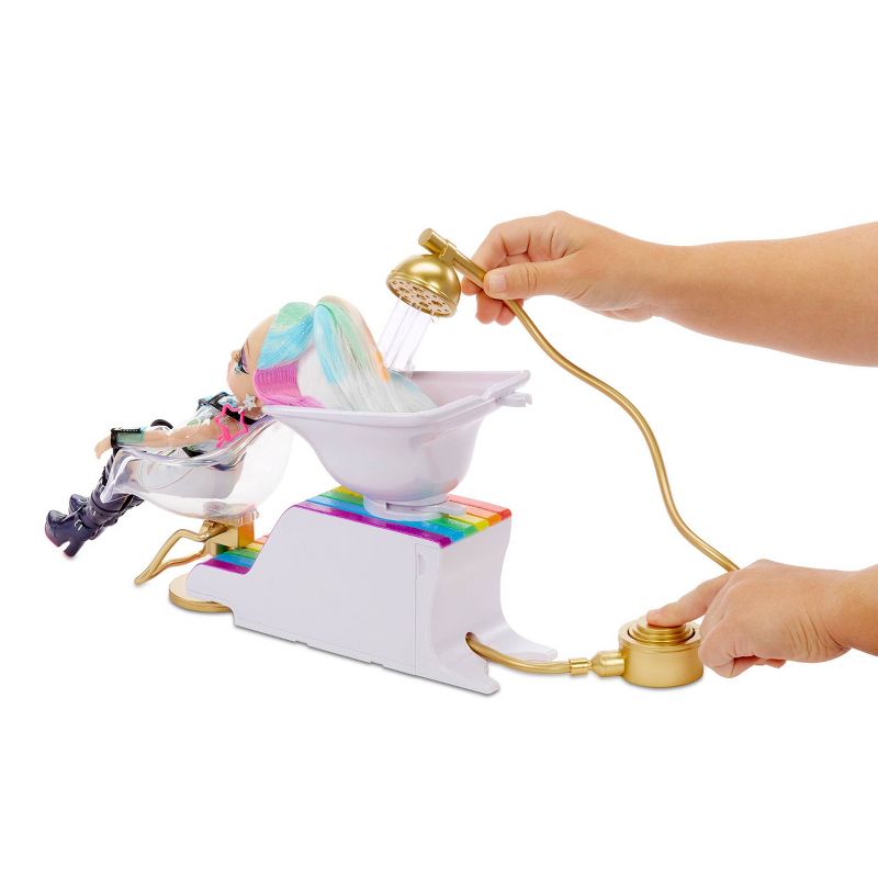 Rainbow High Salon Playset with Rainbow of DIY Washable Hair Color for Dolls (Doll Not Included)