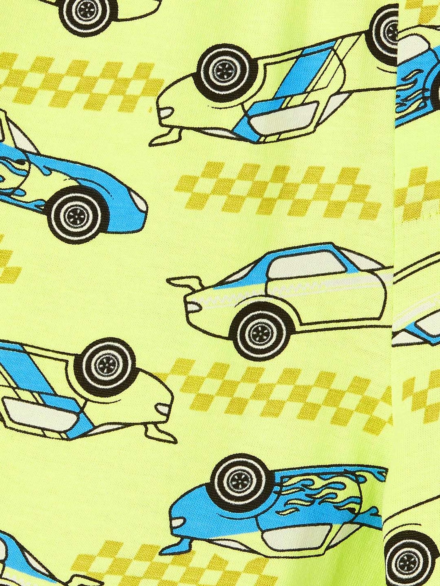 Fame Forever by Lifestyle Kids Lime Green Cotton Printed Shorts