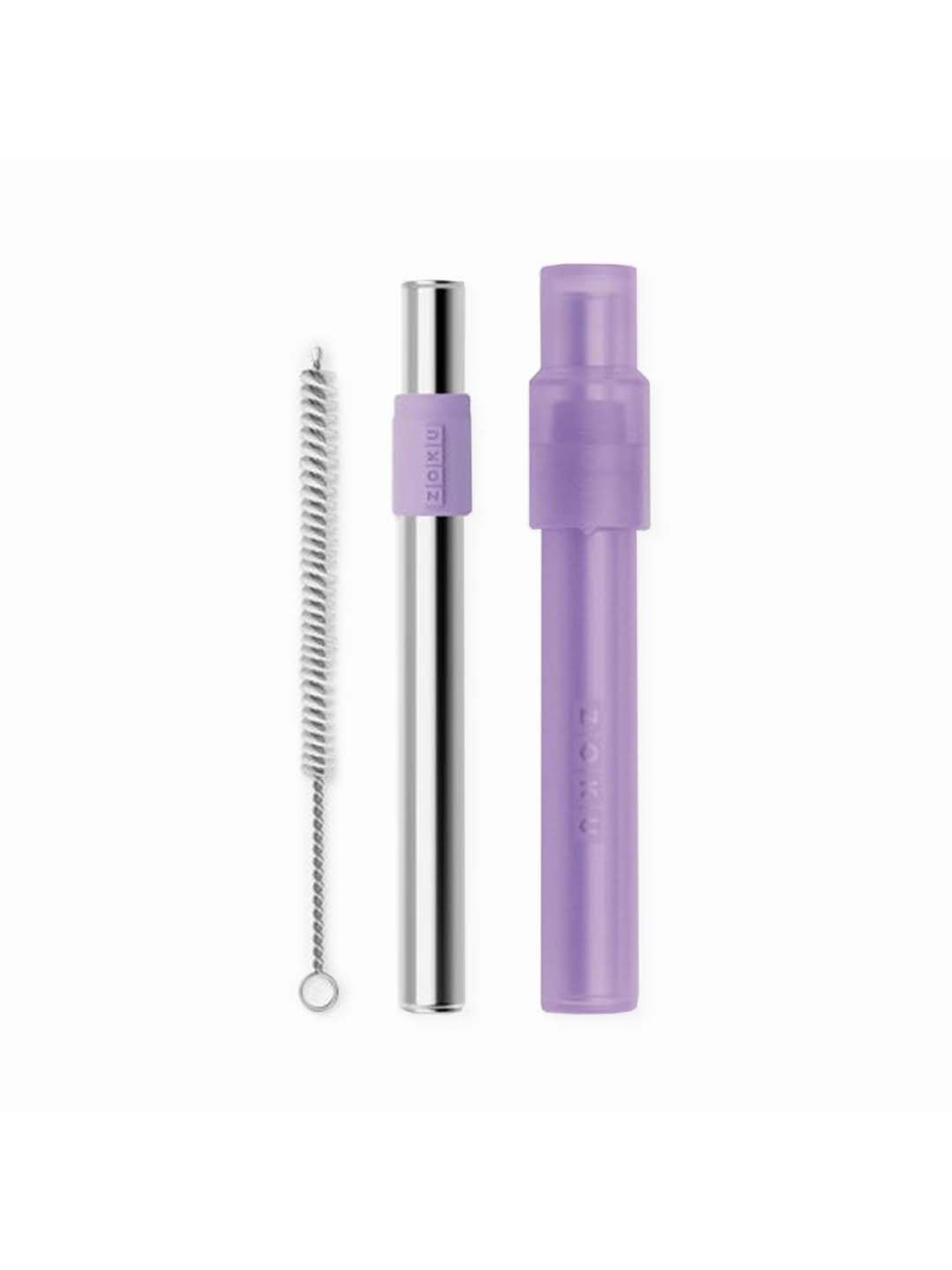 Zoku Purple Stainless Steel 22 cm Pocket Straw - Set of 1