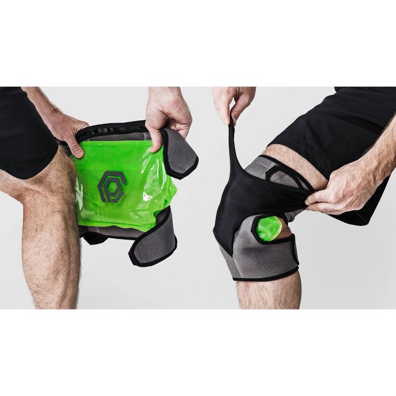 Neoprene Knee Compression Sleeve + One Attachable 4x8 Heat/Ice Gel Pack