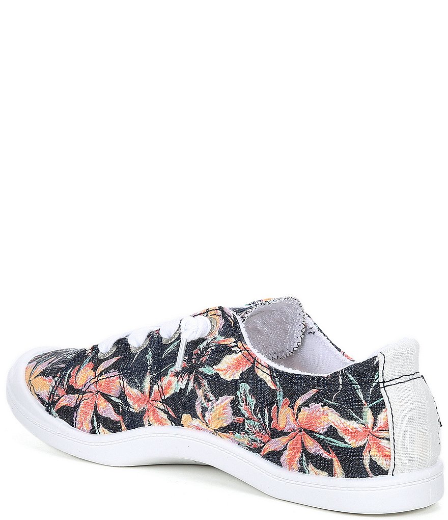 Roxy Bayshore III Floral Print Canvas Slip-On Sneakers