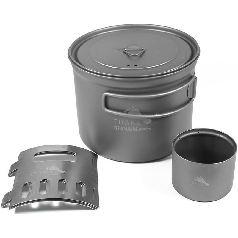 TOAKS Titanium Alcohol Stove and 900ml Pot Cook System CS-04