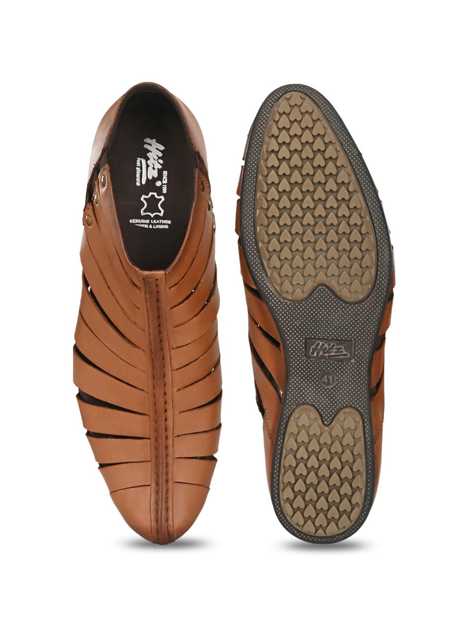 Hitz Men's Tan Casual Slip-ons