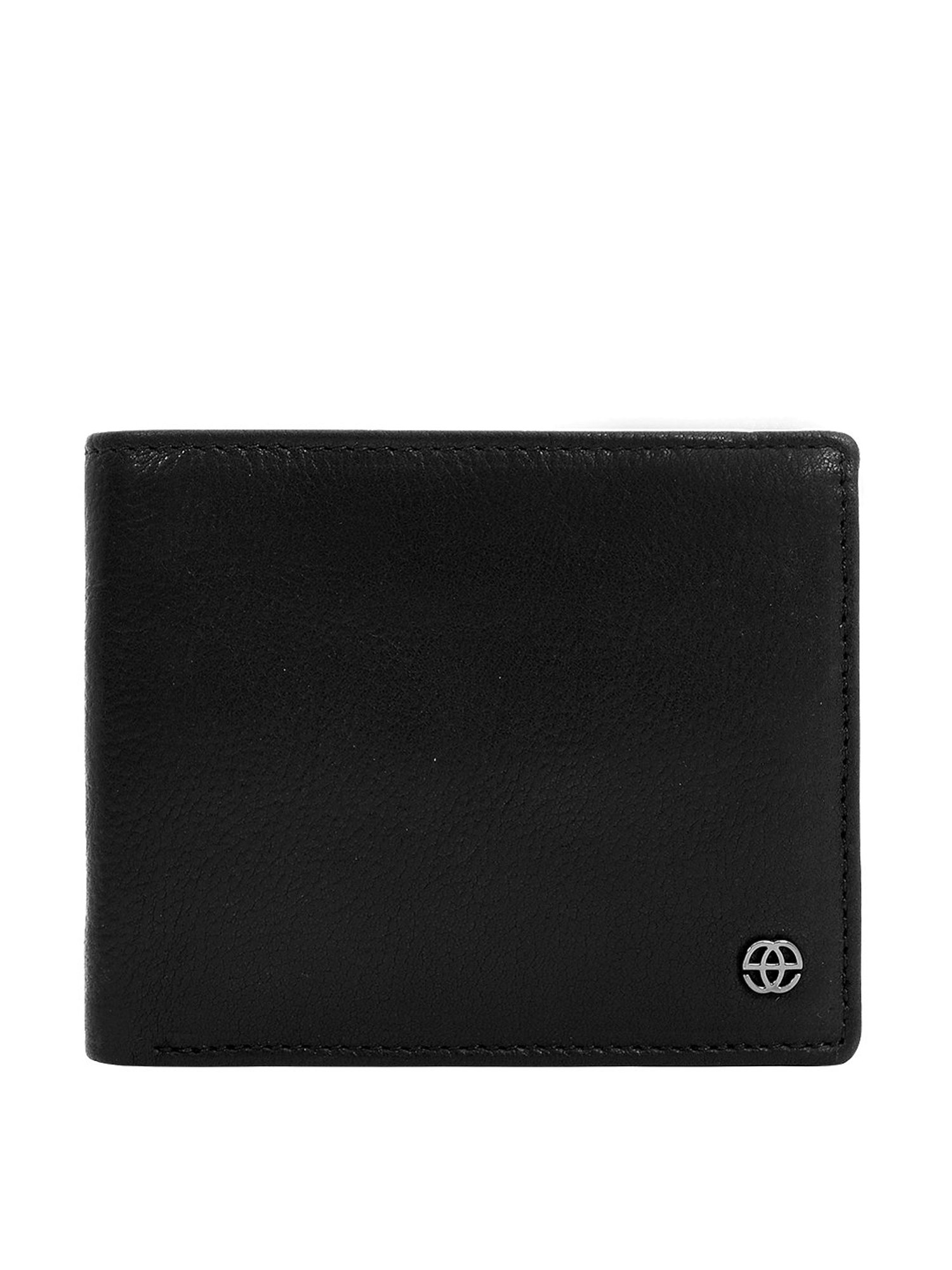 Eske Black Solid Bi-Fold Wallet for Men