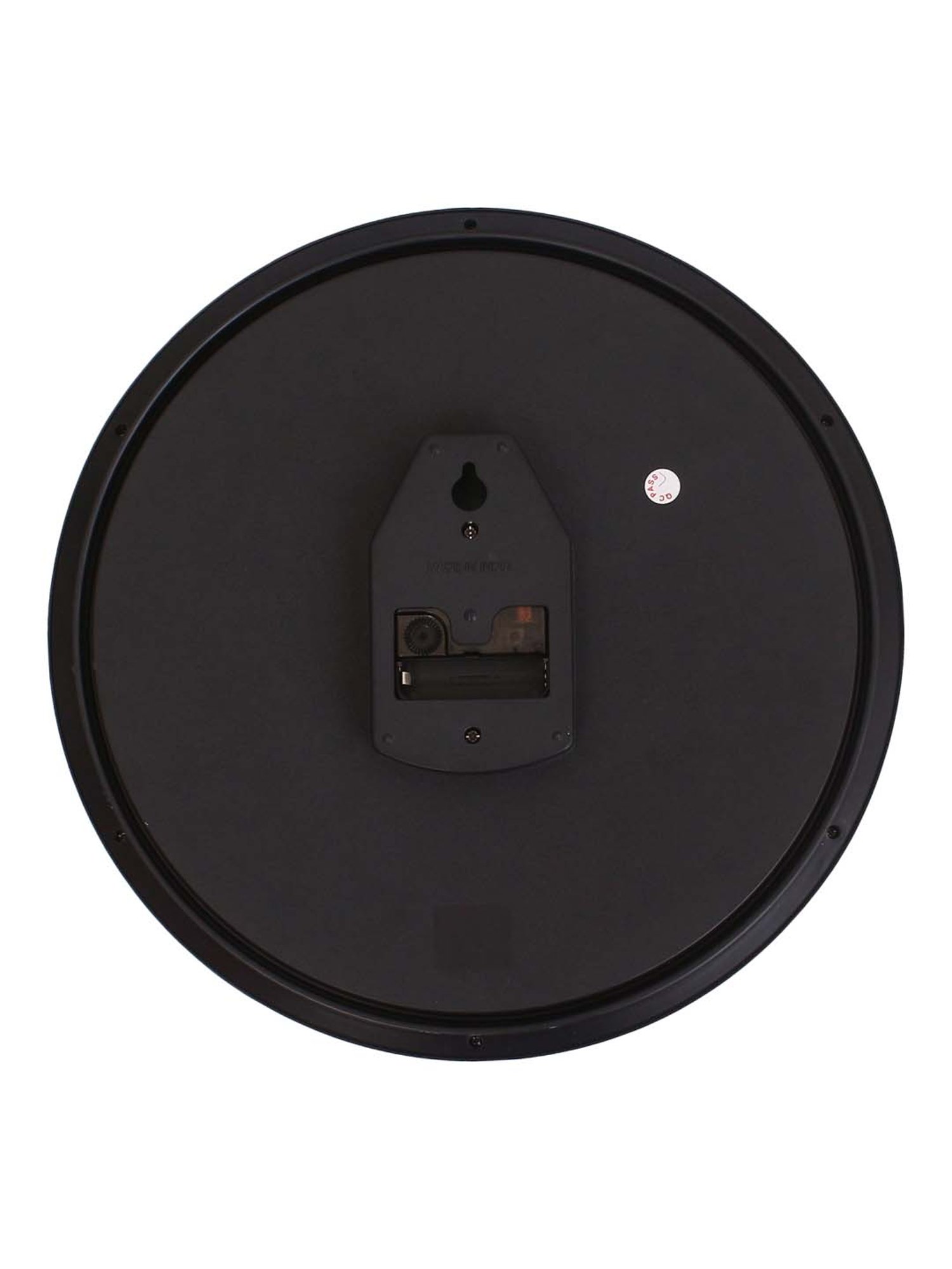 eCraftIndia Multicolor Designer Round Analog Black Wall Clock