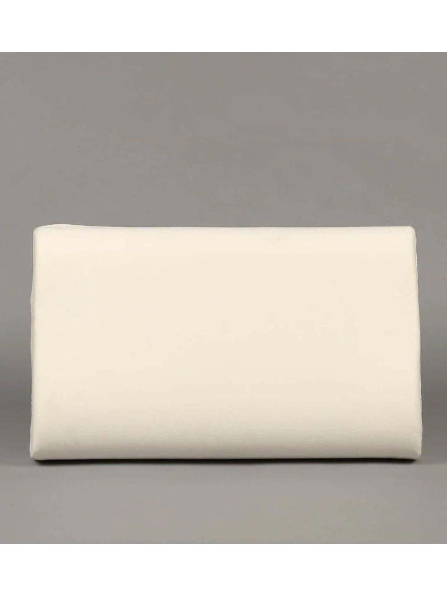 The White Willow Black Orthopaedic Mid Backrest Memory Foam Pillow - Set of 1