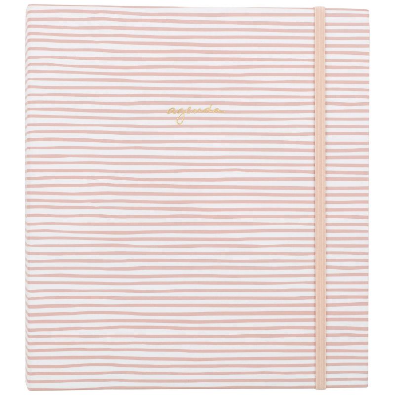 2021-22 Academic Planner 8.75" x 6.875" Concealed Wire Weekly/Monthly Pink Stripe - Sugar Paper™