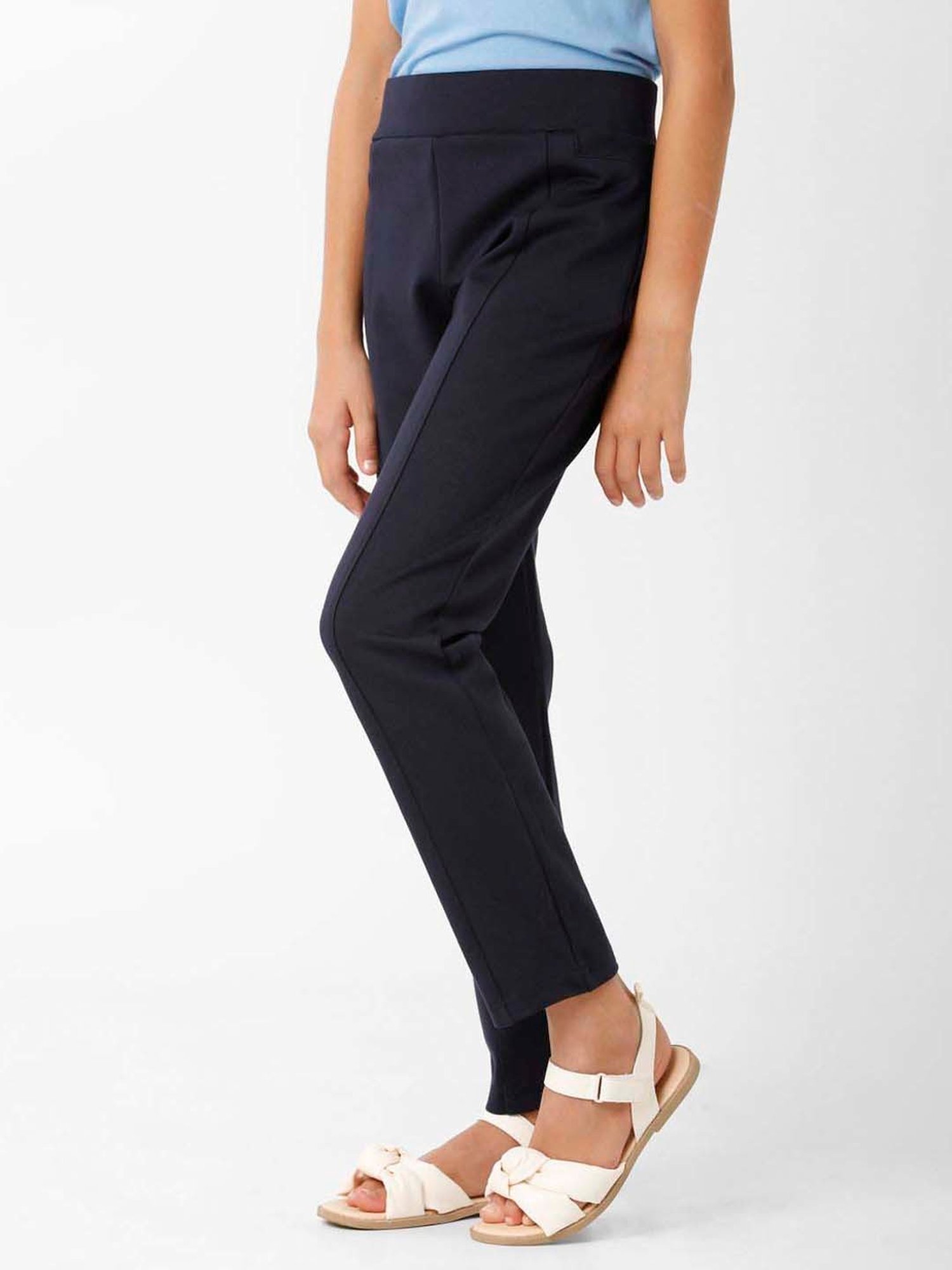 Kate & Oscar Girls Navy Regular Fit Trousers