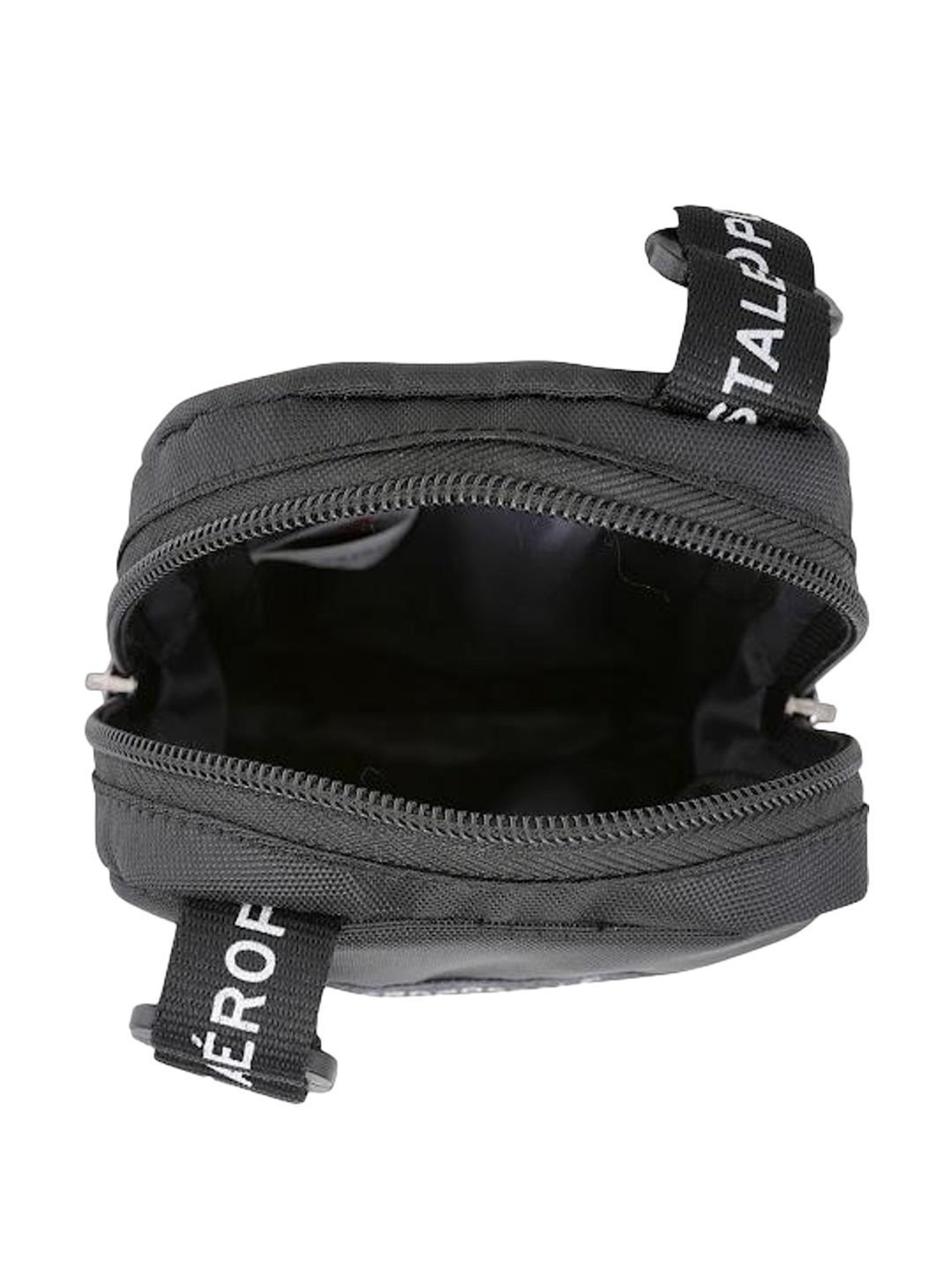 Aeropostale Foster Black Polyester Solid Cross Body Bag