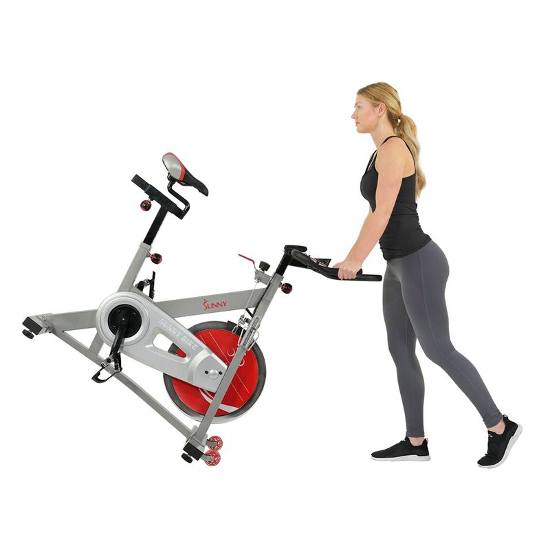 Sunny Health & Fitness Pro II Indoor Cycling Exercise Bike with Device Mount and Advanced Display