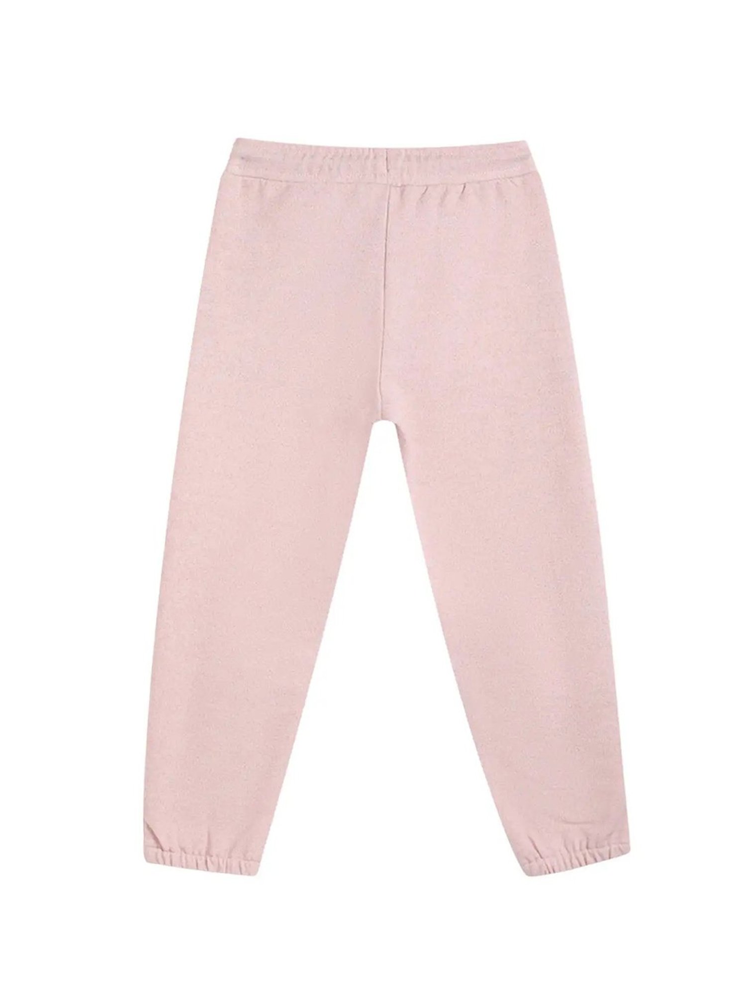 Blue Giraffe Girls Pink Solid  Joggers