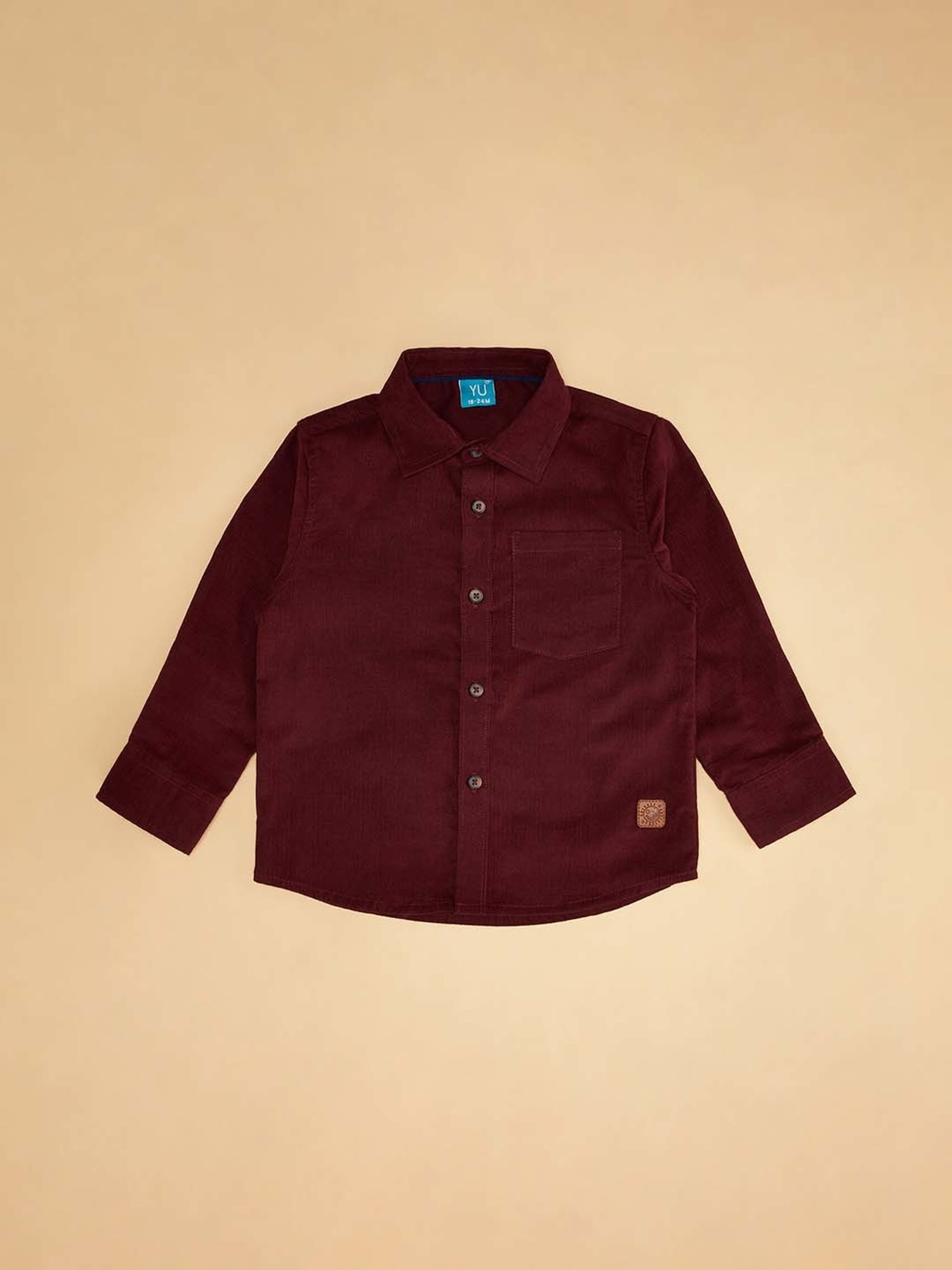 Pantaloons Baby White Cotton Printed Shirt