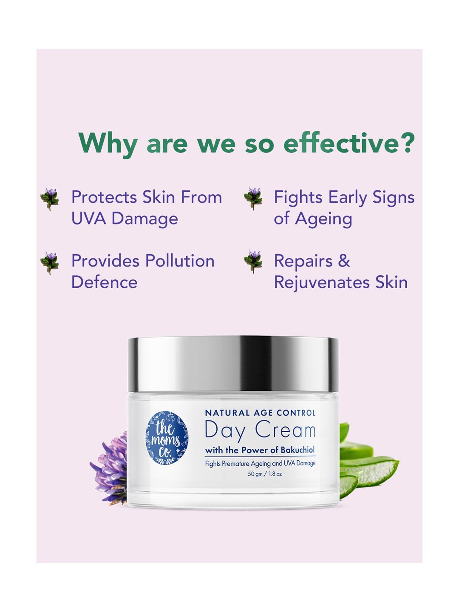 The Moms Co. Natural Age Control Day Cream - 50 gm