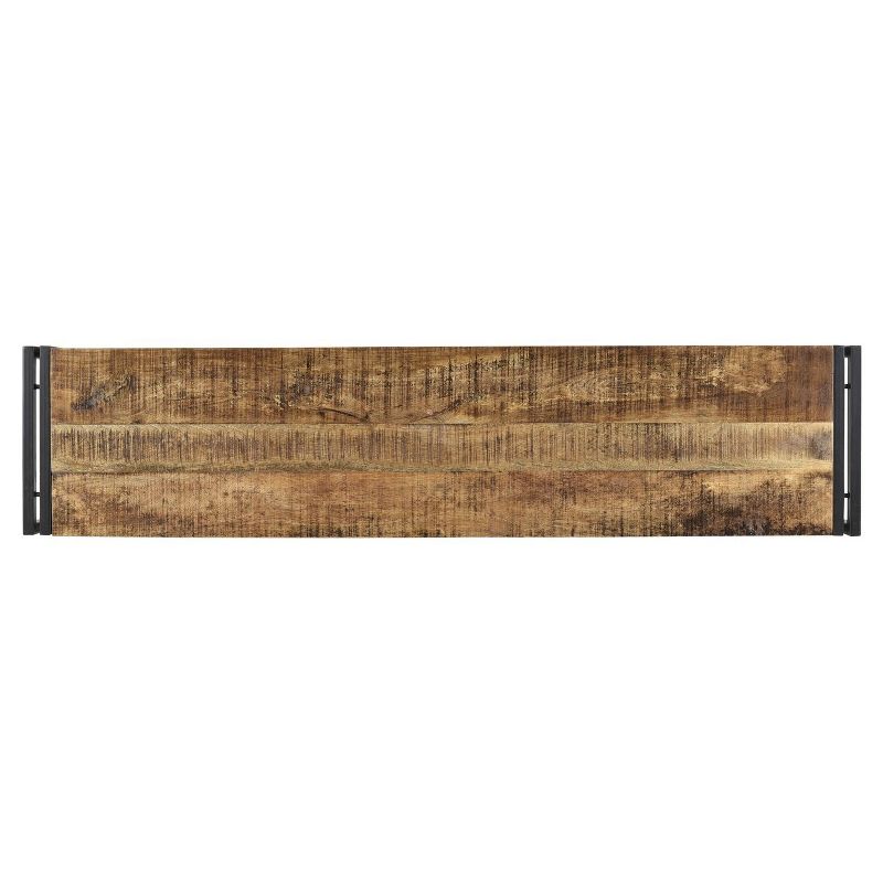 Handcrafted Reclaimed 60" Wood Bench with Iron Legs - Timbergirl