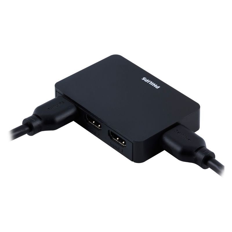 Philips 3 Port HDMI Switch - Black