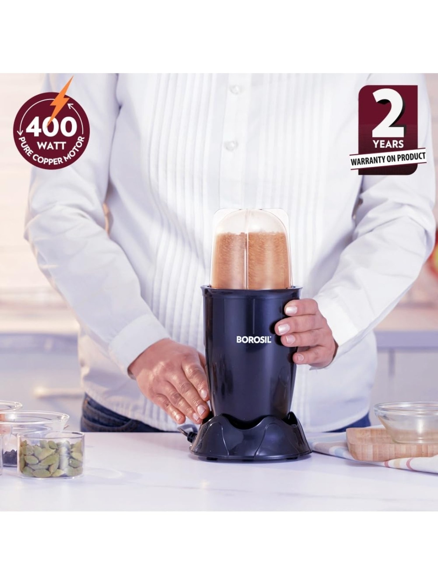 BLACK+DECKER BXCJ0101IN Citrus Juicer 30 Watt 1L (White)