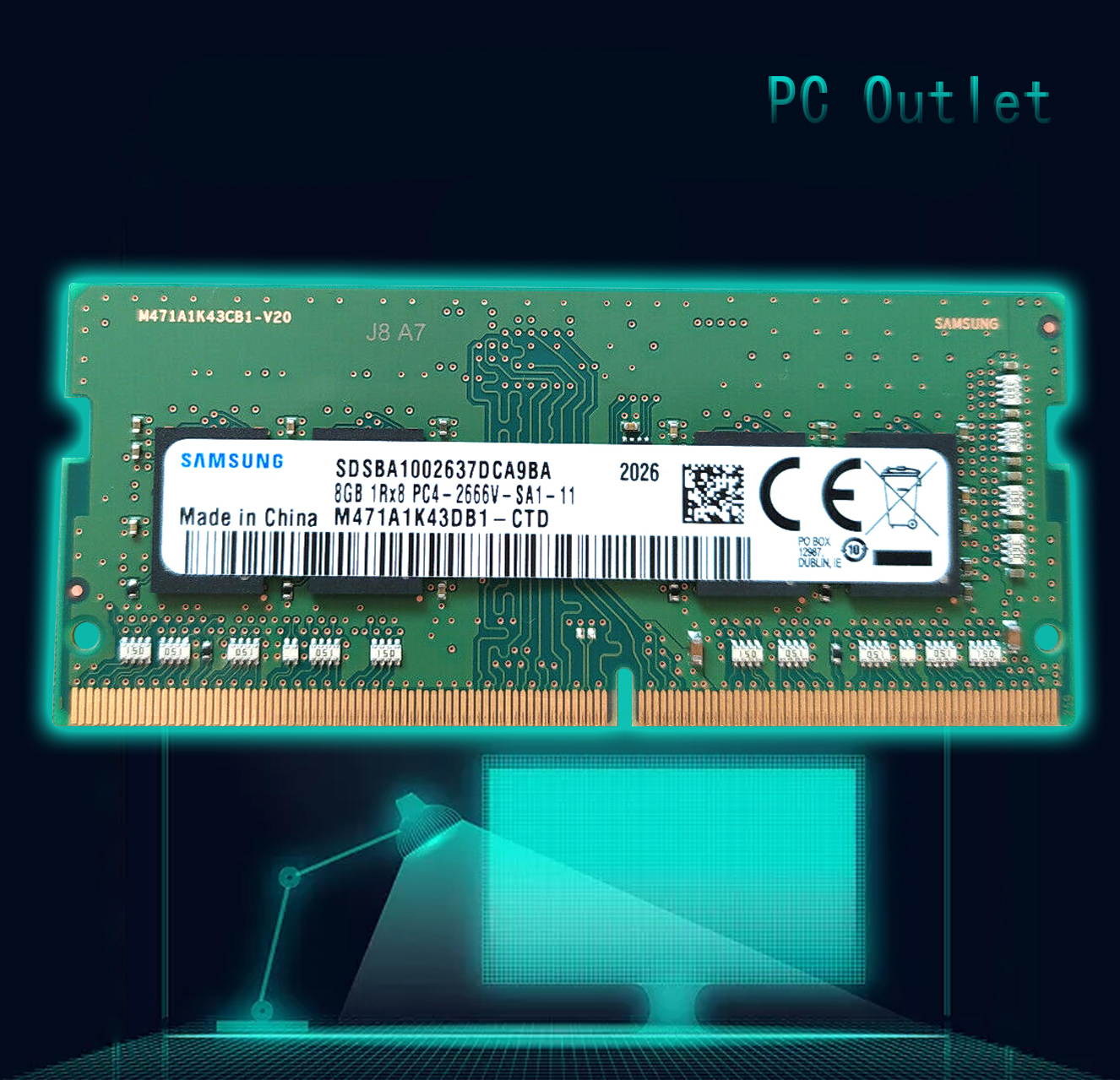Samsung 8GB SODIMM PC4-21300 (DDR4-2666) Memory (M471A1K43DB1CTD) Lenovo
