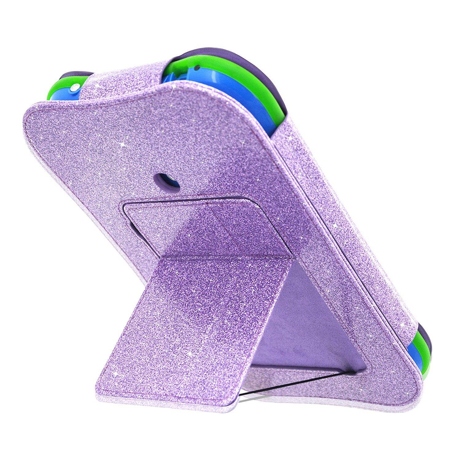 LeapPad Ultimate Case, ACdream Leather Tablet Case for LeapPad ACdream Kids Learning Tablet(2017 release), (Purple Star of Paris)