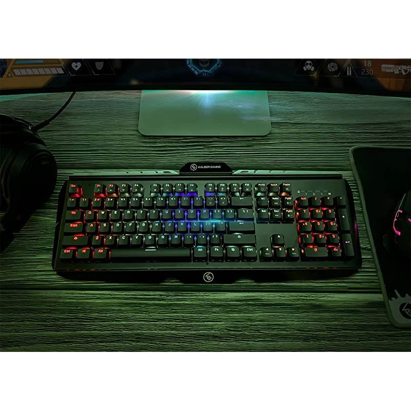 HVER PRO X RGB OpticalMechanical Keyboard GKB730BN PC Gaming RGB Lighting Keyboard Brown Switches 25X Faster Waterproof 104Key PC Keyboard