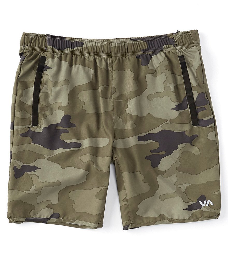 Redsand Elastic Waist Colorblock 20#double; Outseam Volley Shorts