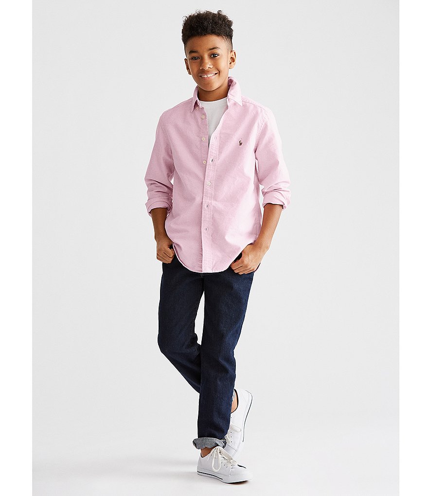 Polo Ralph Lauren Childrenswear Big Boys 8-20 Dark Wash Slim-Fit Denim Jeans