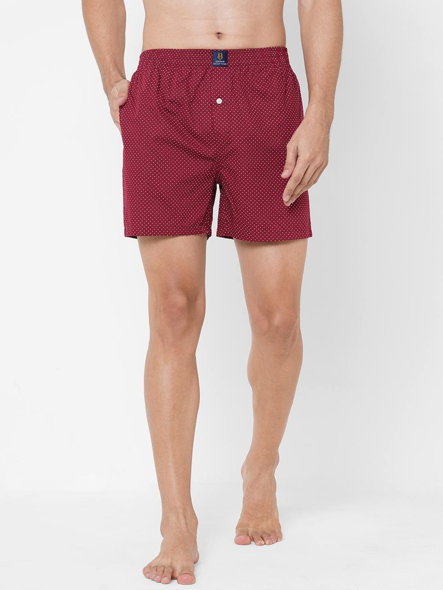 Urban Scottish Multicolored Regular Fit Printed Boxers - Pack Of 3