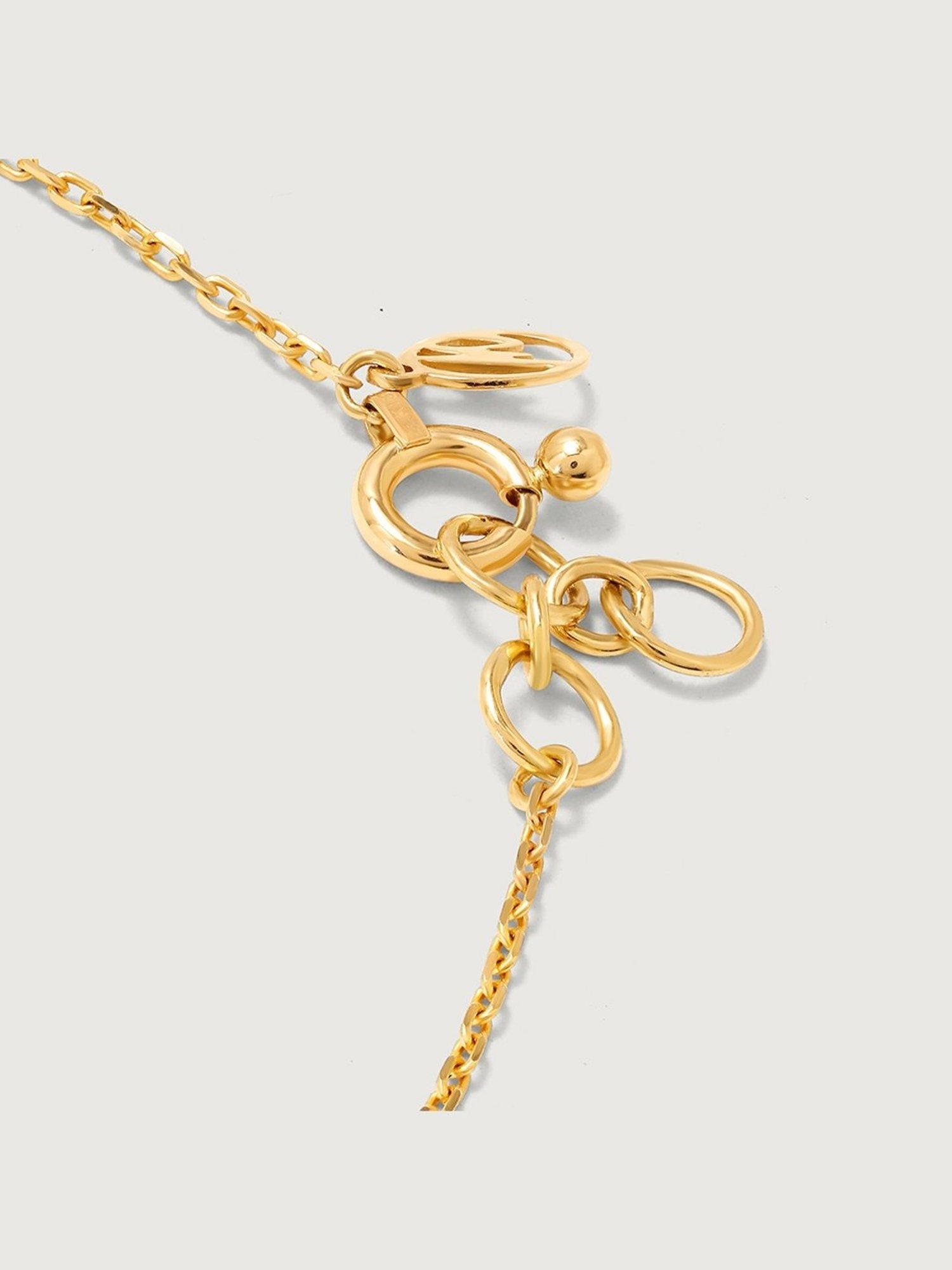 P.N.Gadgil Jewellers 18k Gold Infinity Florall Diamond Necklace For Women