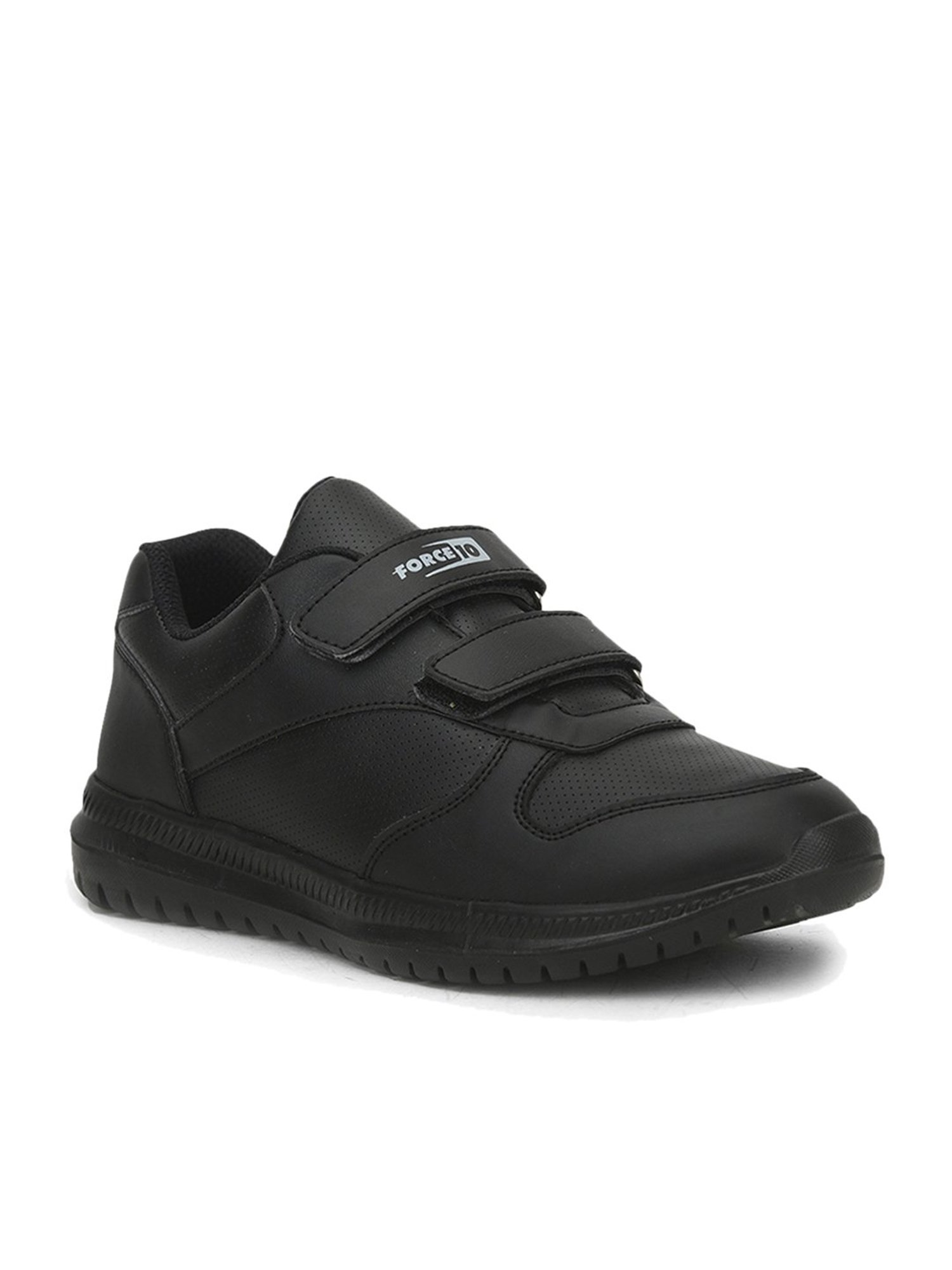 Force 10 By Liberty Kids Black Velcro Shoes
