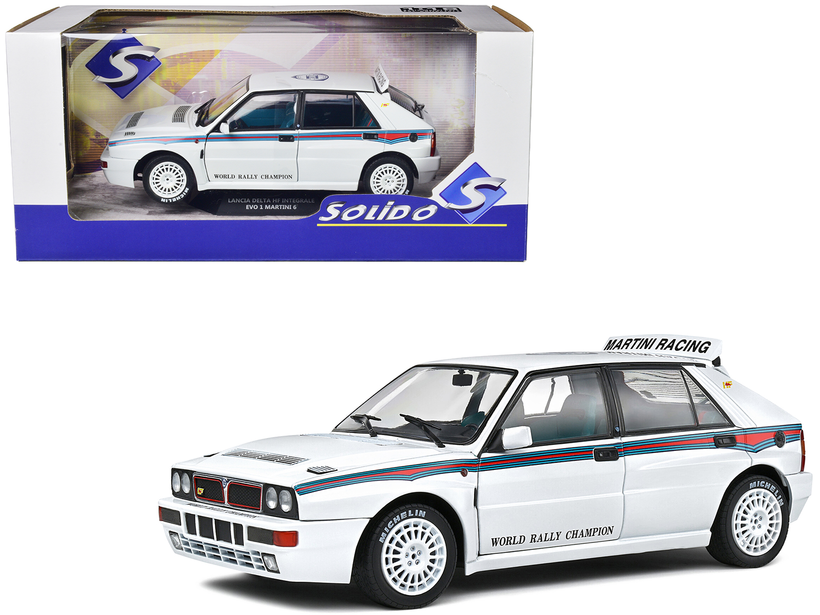 Lancia Delta HF Integrale Evoluzione #2 Carlos Sainz - Luis Moya "Jolly Club" "Tour de Corse - Rallye de France" (1993) 1/18 Diecast Model Car by Kyosho