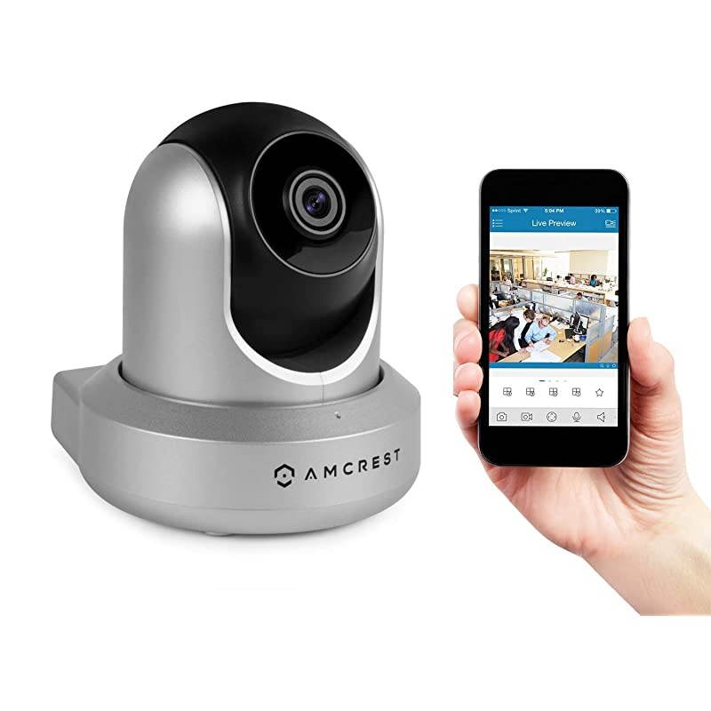 UltraHD 2K WiFi Camera 3MP 2304TVL Dualband 5ghz 24ghz Indoor PanTiltZoom Surveillance Wireless IP Camera Home Video Security System wIR Night Vision TwoWay Talk IP3M941 Silver