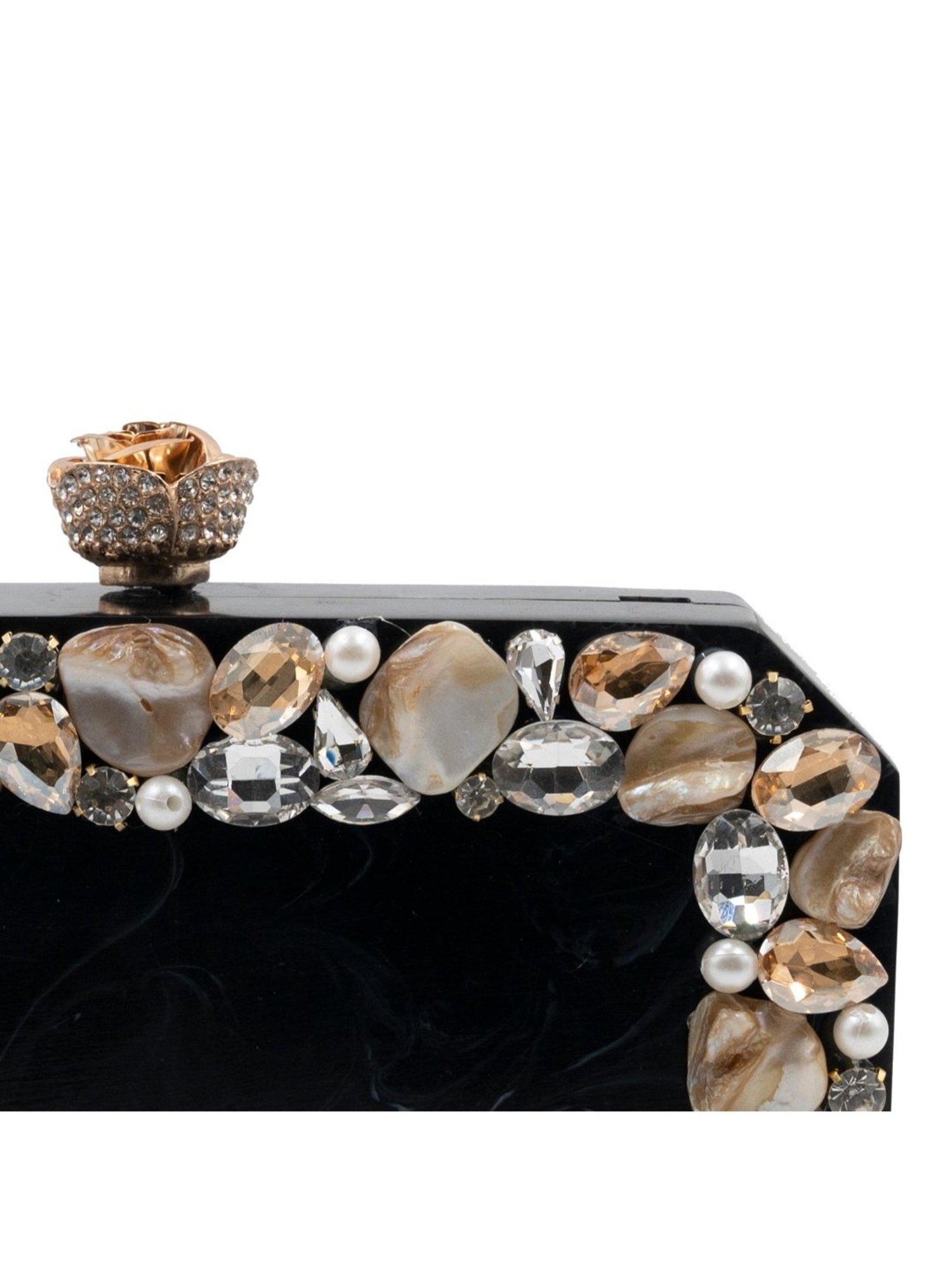 Sugarcrush Black Luxury Studded Small Clutch