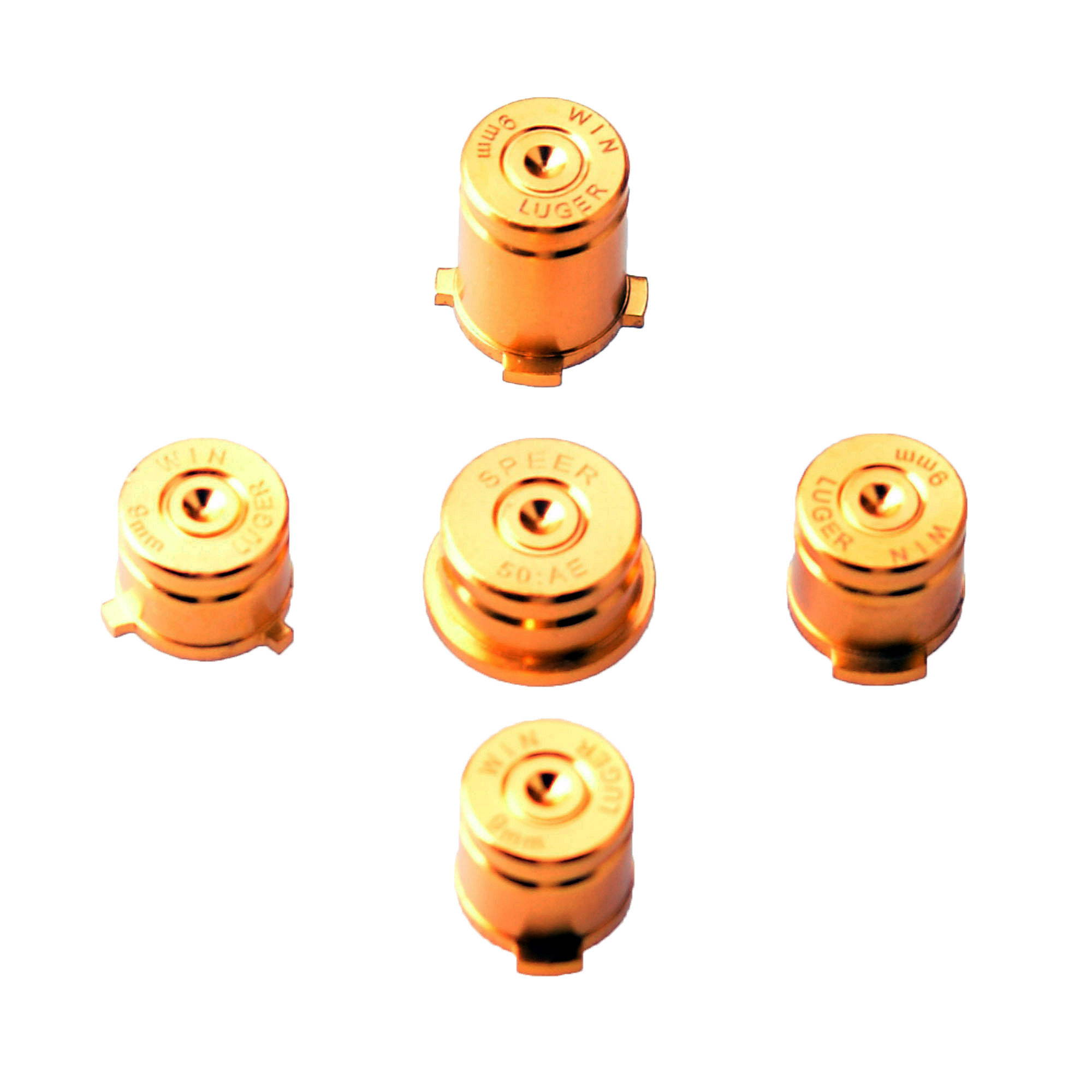 Xbox One 1 Controller Gold 9mm Bullet Buttons ABXY Mod Kit