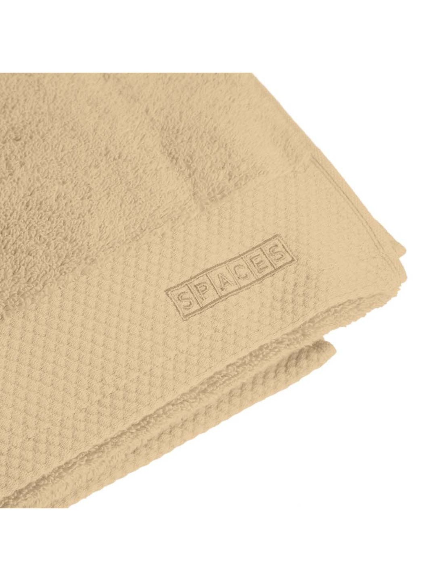 Spaces Luxury Beige Egyptian Cotton 670 GSM Hand Towel - Set of 2