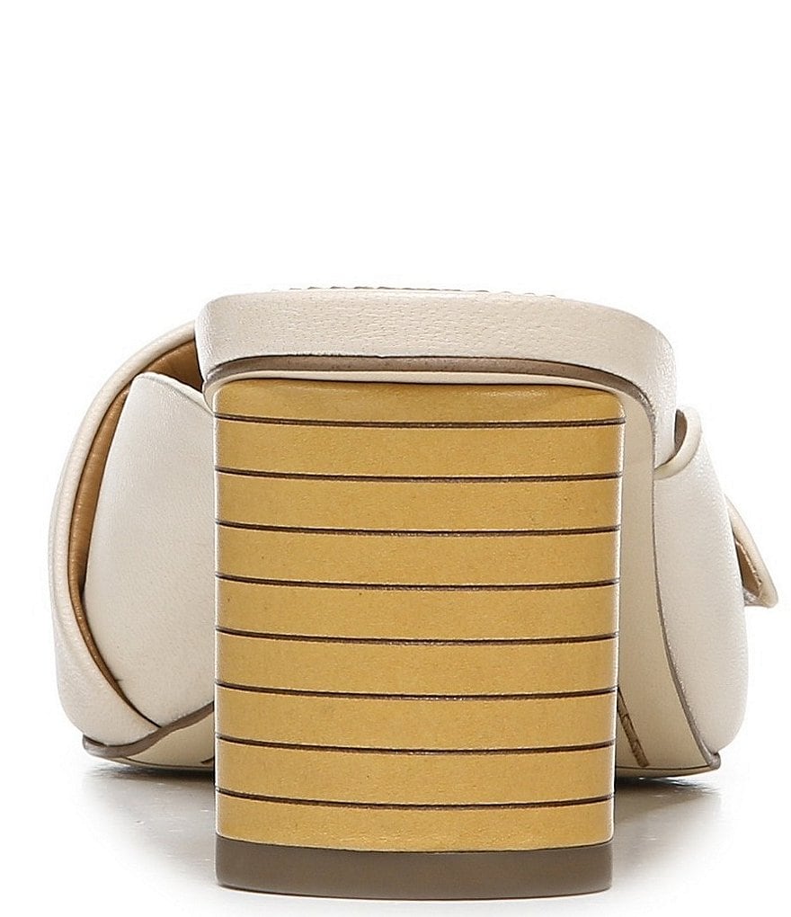 Sarto by Franco Sarto Violet Leather Square Toe Mules