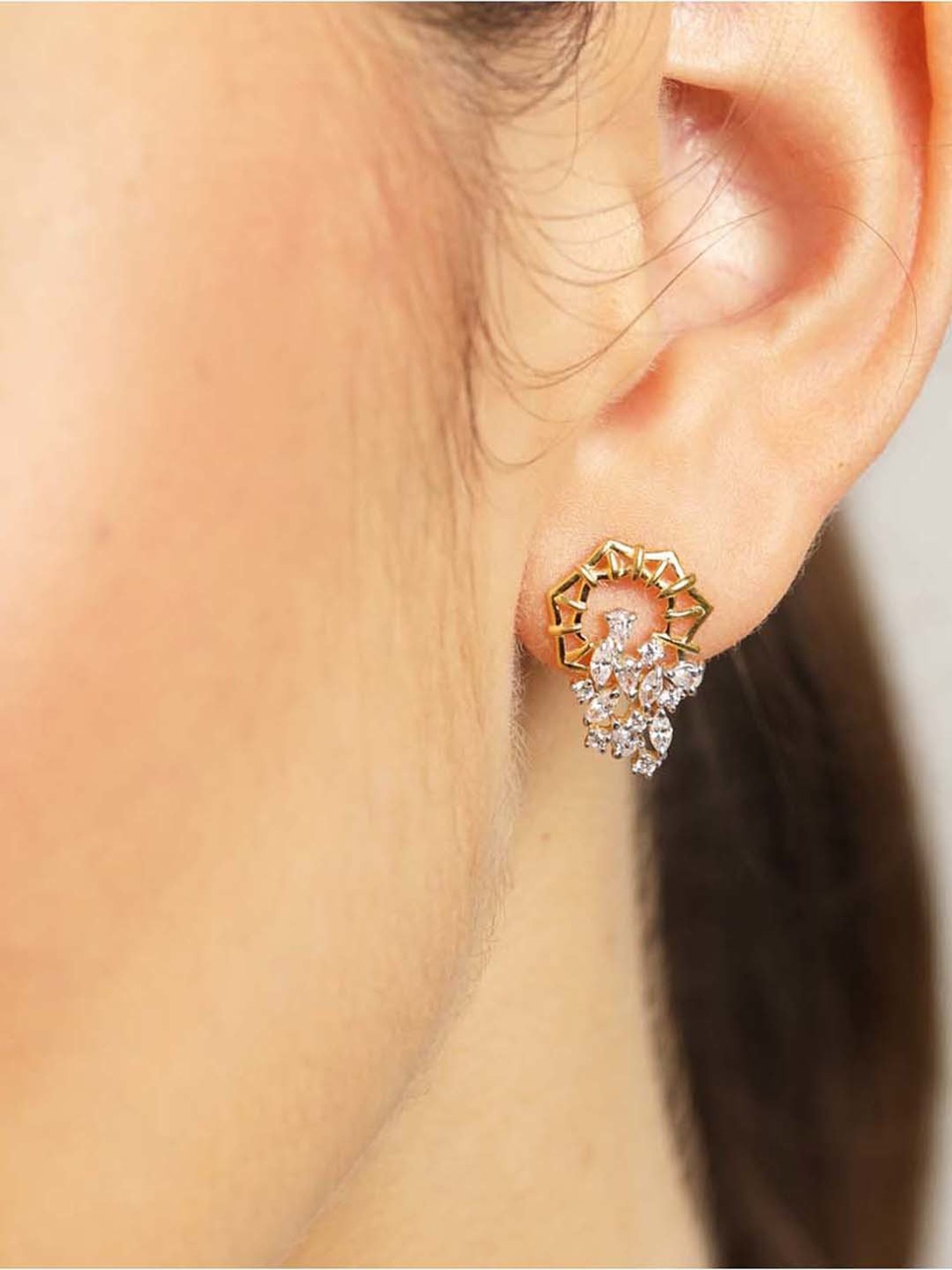 Clara 92.5 Sterling Silver Lily Earrings for Women