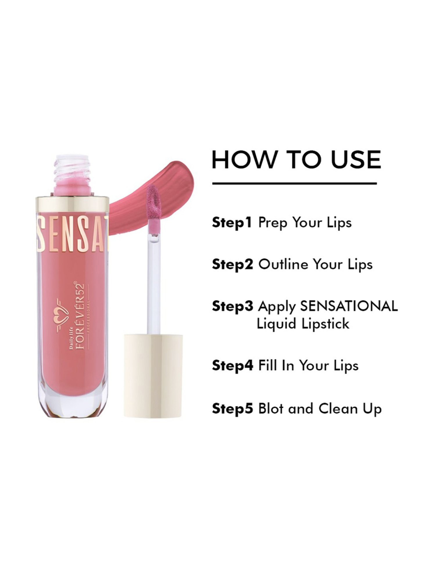 Daily Life Forever52 Sensational Liquid Lipstick Blush Nude-003 - 10 ml