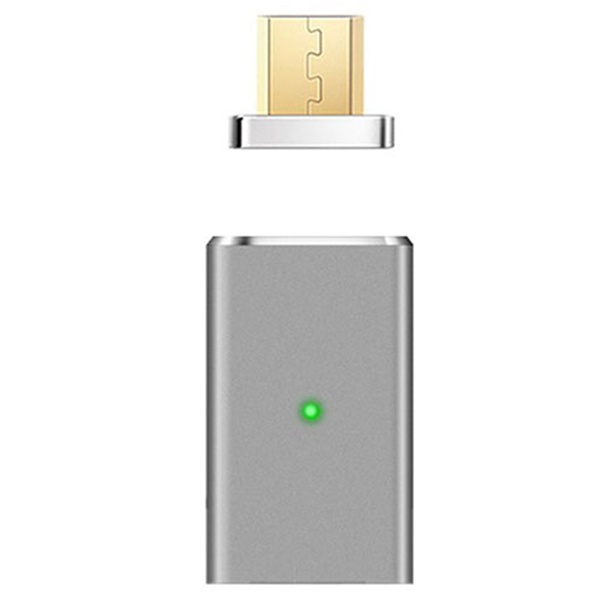 Type-C Micro USB Data Magnetic Adapter For P20 mi8 S9 Pocophone f1 6T Silver/Micro USB
