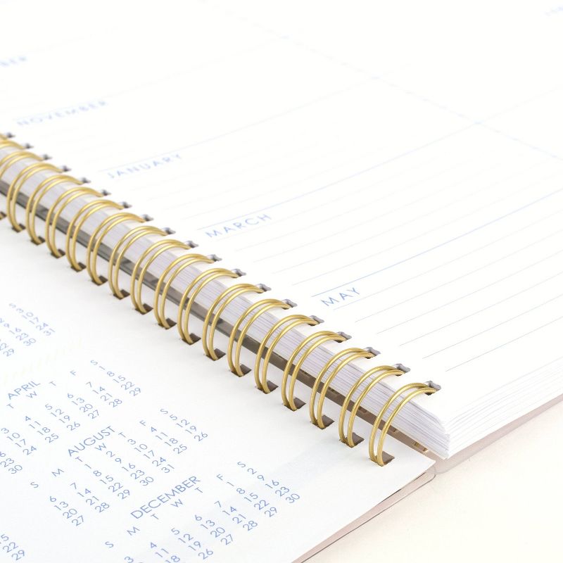 2021-22 Academic Planner 8.5" x 11" Weekly/Monthly Clear Pocket Cover Pink Mum - Katie Kime for Cambridge