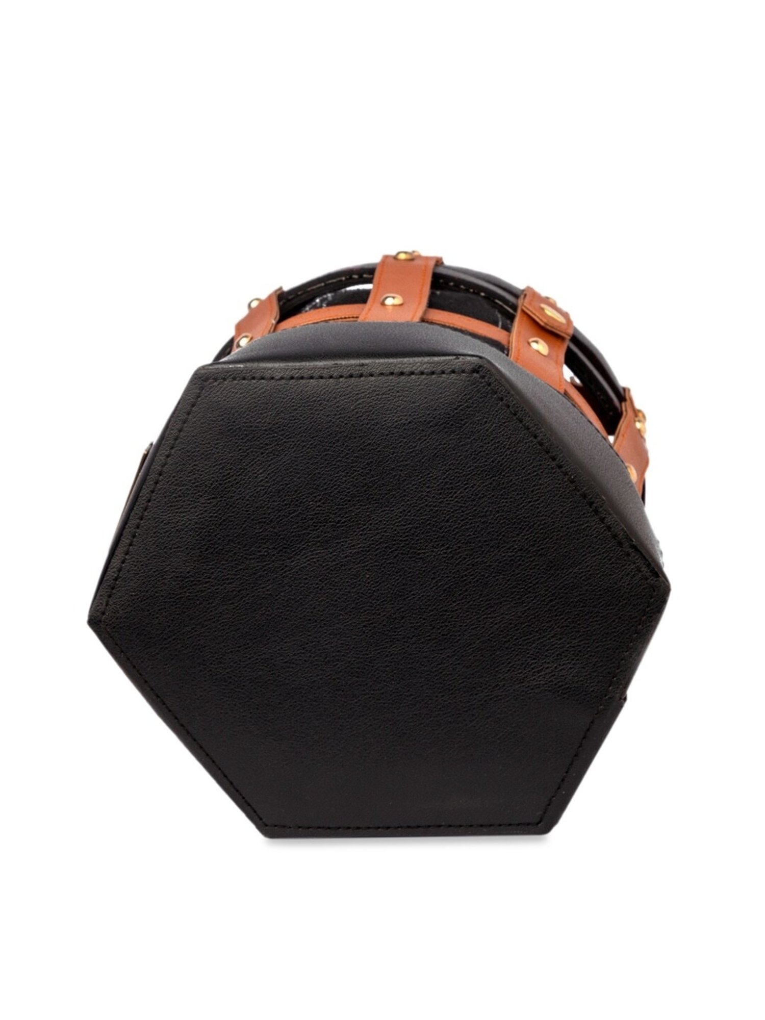 Modern Myth Tan Textured Medium Bucket Handbag