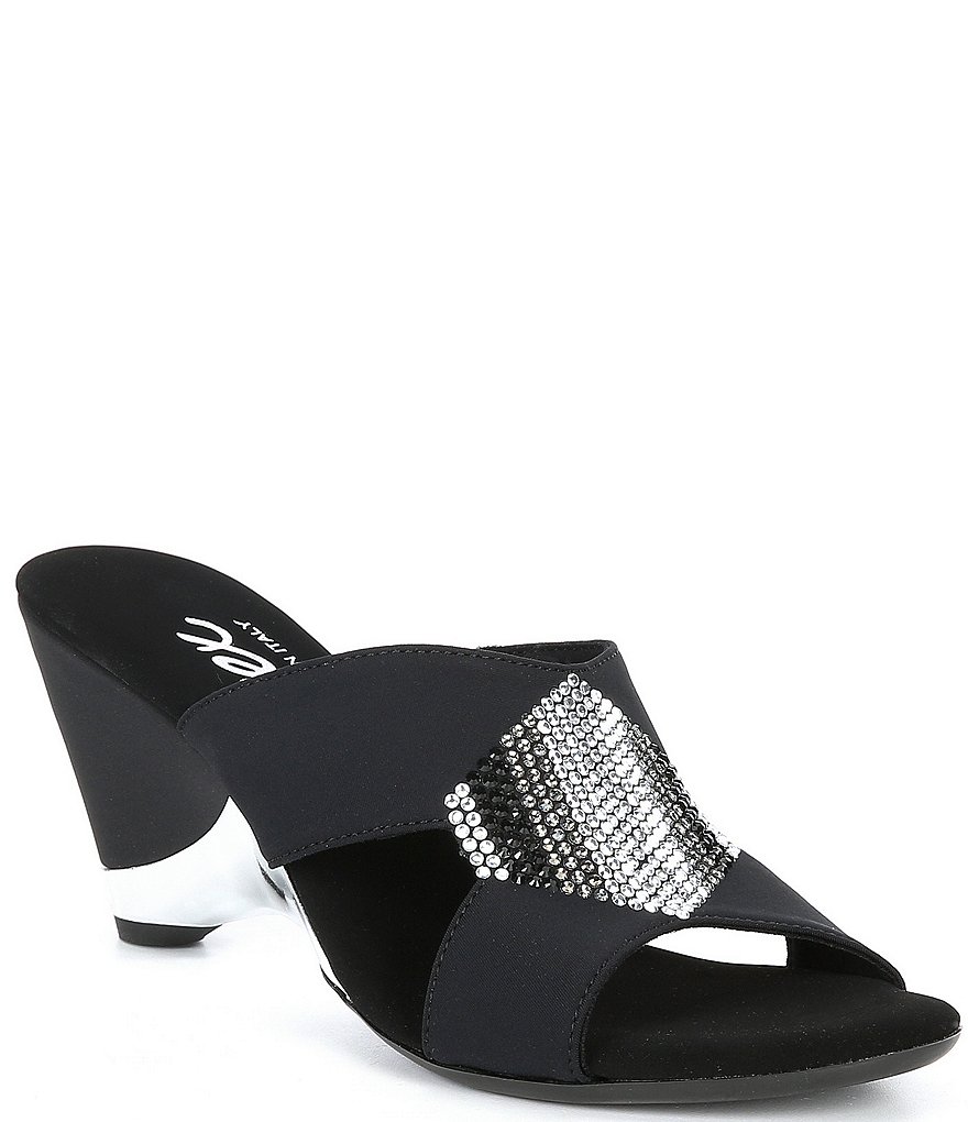Onex Antonia Rhinestone Embellished Dress Slides