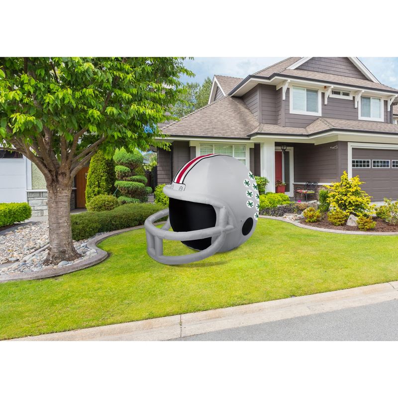 Fabrique NCAA Ohio State Team Inflatable Helmet   4 ft., 4 ft Tall, Silver