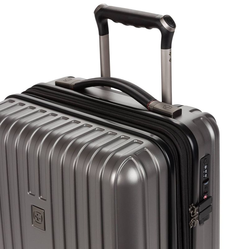 SWISSGEAR 20" Hardside Carry On Suitcase - Gun Metal