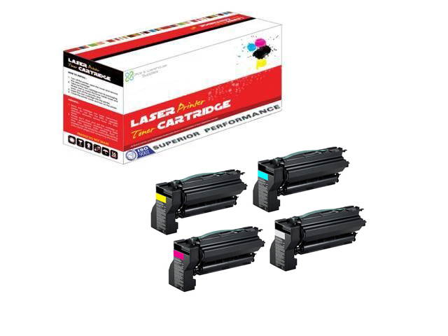 OWS&reg; Remanufacture 1Set 15G042K 15G042C 15G042M 15G042Y EXHY Laser Toner Cartridge for Lexmark Made in USA C762