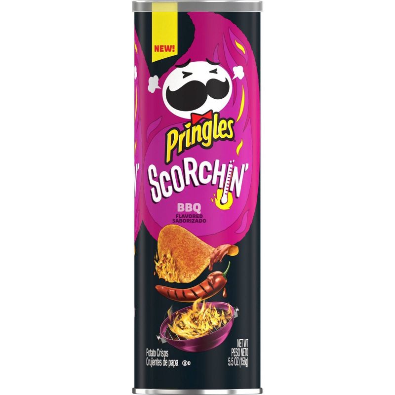 Pringles SCORCHIN' BBQ Potato Crips Chips - 5.57oz
